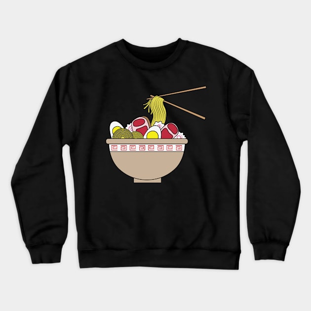 Asian noodle bowl ramen Crewneck Sweatshirt by dieEinsteiger